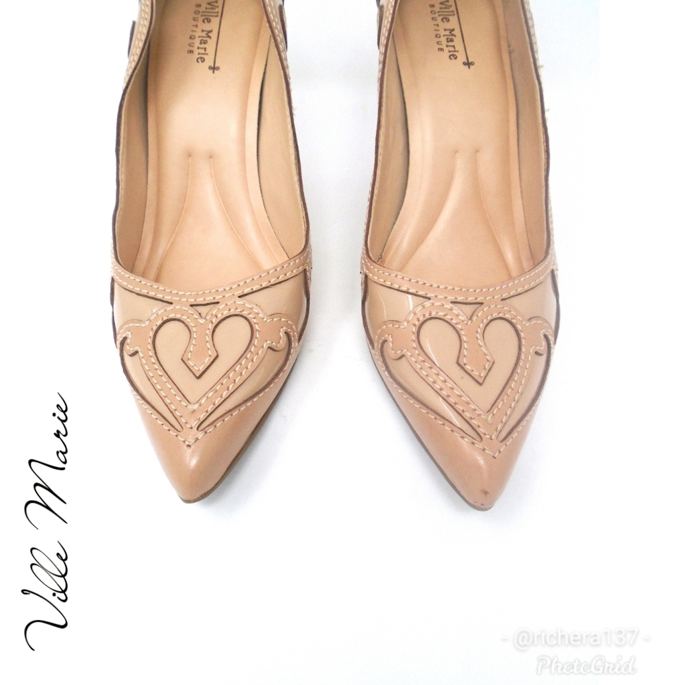Stunning Ville Marie Brazil Embroidered Pumps sz 10